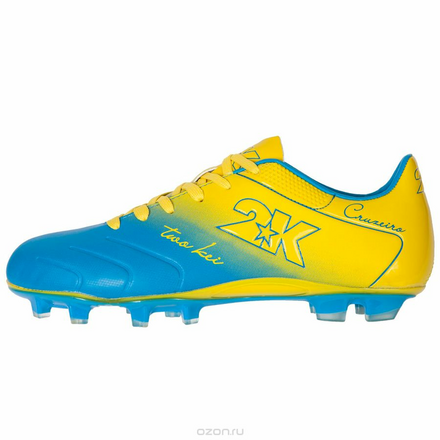 Бутсы футбольные 2K Sport "Cruzeiro", цвет: синий, желтый. Размер 40 125323-blue-yellow