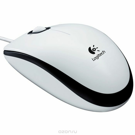 Logitech M100 Mouse, White мышь (910-001605) 910-001605,910-005004