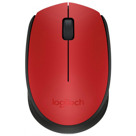 Logitech M171, Red беспроводная мышь 910-004641