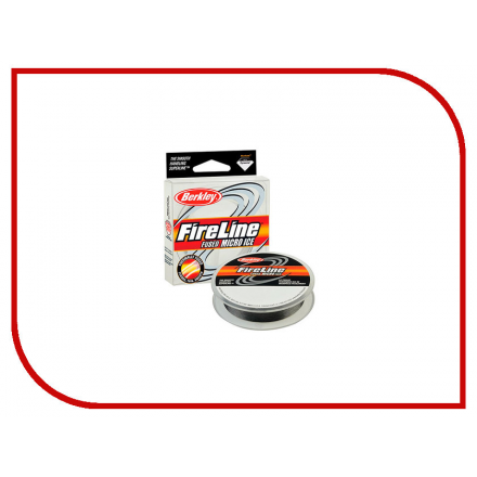 Шнур плетёный Berkley FireLine Micro Ice Smoke 0.17mm 45m 10.2kg Grey 1085677