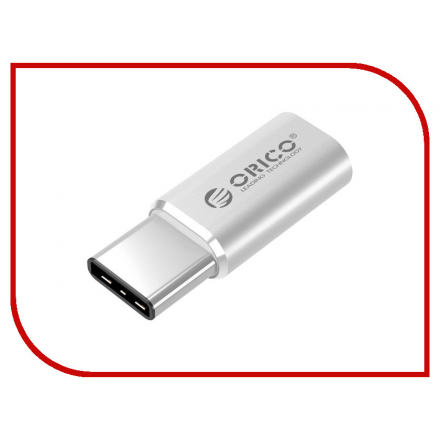 Аксессуар Orico CTM1 Micro to Type-C USB2.0 Adapter Silver