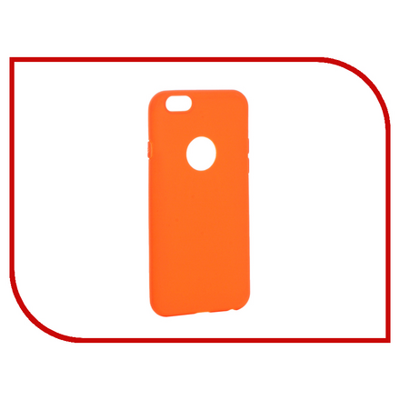 Аксессуар Чехол Krutoff Silicone для iPhone 6/6S Orange 11806