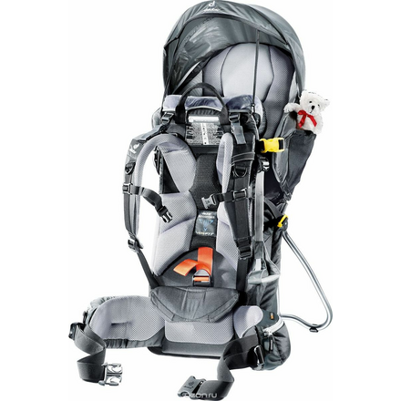 Детская переноска Deuter "Kid Comfort III", цвет: серый, черный, 80 х 43 х 34 см