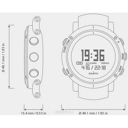 Часы спортивные Suunto "Essential", цвет: бронза