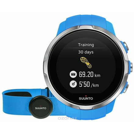 Часы спортивные Suunto "Spartan Sport HR", цвет: голубой