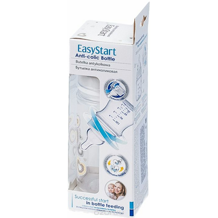 Canpol Babies Бутылочка антиколиковая EasyStart от 3 месяцев цвет белый 240 мл