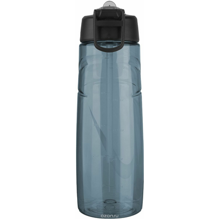 Бутылка для воды Nike "T1 Flow Swoosh Water Bottle 24oz", цвет: серый, желтый, 709 мл