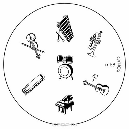 Konad Печатная форма (диск) M58 image plate