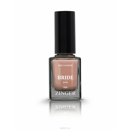 Zinger Лак для ногтей BRIDE NUDE 616, 12 мл