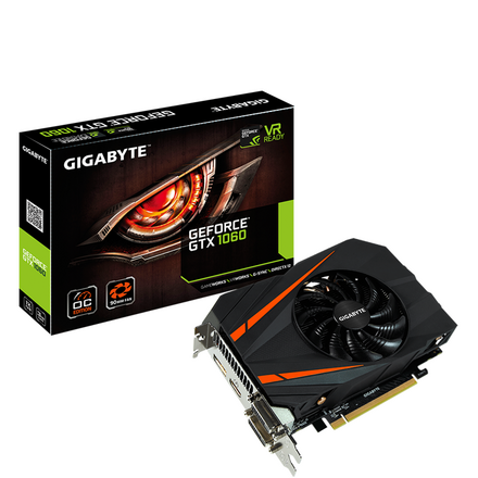 Видеокарта GIGABYTE GeForce GTX 1060 3072Mb, GV-N1060IXOC-3GD 2xDVI, HDMI, DP Ret