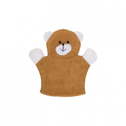 Детская мочалка рукавичка Roxy Kids махровая Baby Bear хлопковая ткань 4627086621613