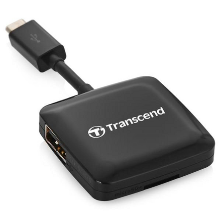 Card Reader OTG Transcend All in 1 SDHC (TS-RDP9K) USB 2.0 Чёрный