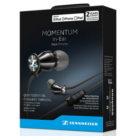 Внутриканальные наушники Sennheiser Momentum M2 IEi Black Chrome