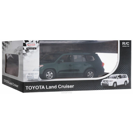 Rastar Радиоуправляемая модель Toyota Land Cruiser цвет темно-зеленый 50200_темно-зеленый