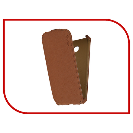 Аксессуар Чехол Samsung Galaxy A5 Snoogy иск. кожа Brown SN-SM-a5/2017/-BRN-LTH