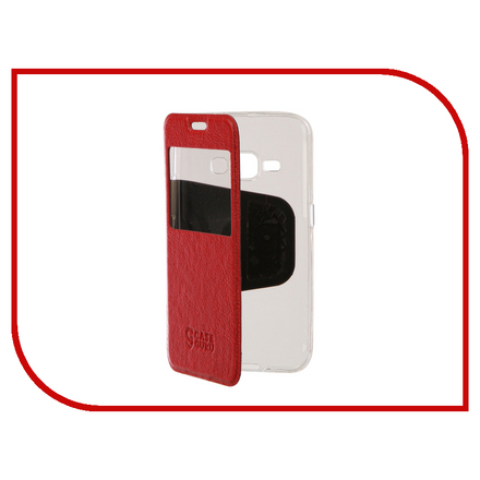 Аксессуар Чехол Samsung Galaxy J1 2016 CaseGuru Ulitmate Case Ruby Red 95479