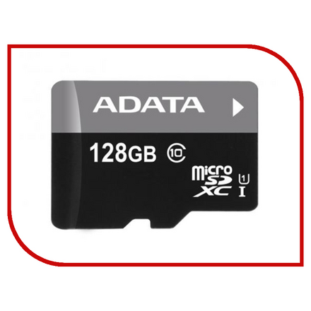 Карта памяти 128Gb - A-Data Premier MicroSDXC Class 10 UHS-I AUSDX128GUICL10 85-R