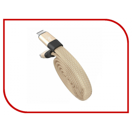 Аксессуар Dotfes USB Type-C A09T Self-Rolling 0.8m Gold 14764