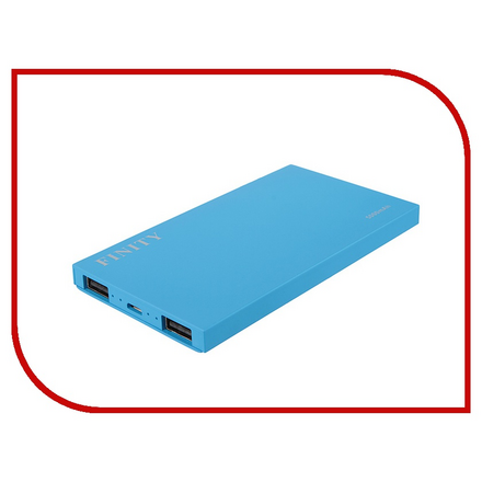 Аккумулятор Finity Dual USB 5000mAh Matte Blue