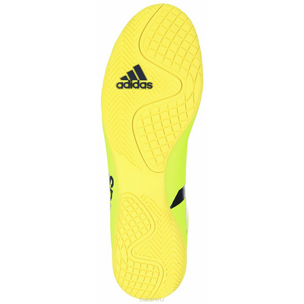 Кроссовки для футзала мужские Adidas X 17.4 In, цвет: темно-синий, желтый. S82407. Размер 9,5 (42,5)