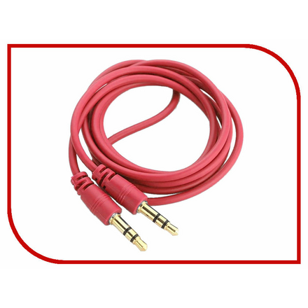 Аксессуар Krutoff AUX Jack 3.5mm 1m Red 14499