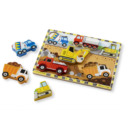 Melissa&Doug Мои первые пазлы На стройке, 6 эл. 3726