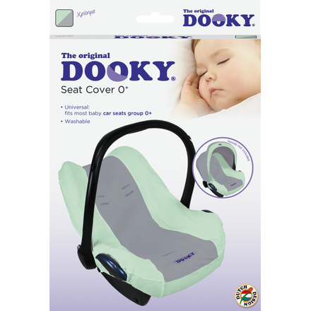 XPLORYS Чехол в автокресло DOOKY Seat cover 0+ цв. Mint/Grey XPLORYS_капюшон для автокресла