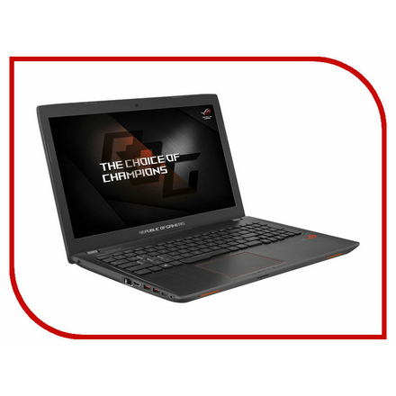 Ноутбук ASUS ROG GL553VD-FY372T 90NB0DW3-M05150 (Intel Core i7-7700HQ 2.8 GHz/16384Mb/1000Gb + 256Gb SSD/DVD-RW/nVidia GeForce GTX 1050 4096Mb/Wi-Fi/Cam/15.6/1920x1080/Windows 10 64-bit)