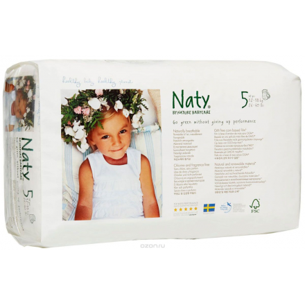 Naty Подгузники-трусики размер 5 12-18 кг 32 шт 7330933120210