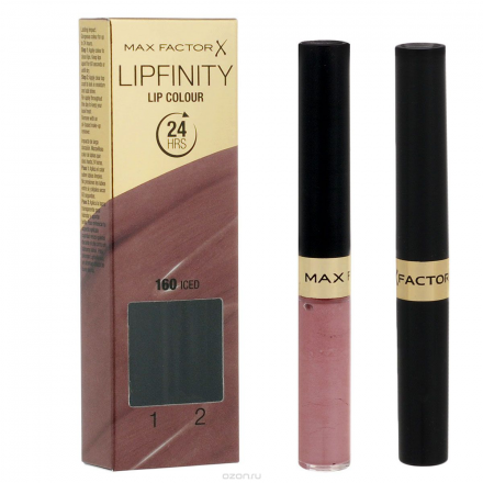 Max Factor Стойкая губная помада и увлажняющий блеск "Lipfinity", тон №160 (Iced), 2х3 мл 81435696