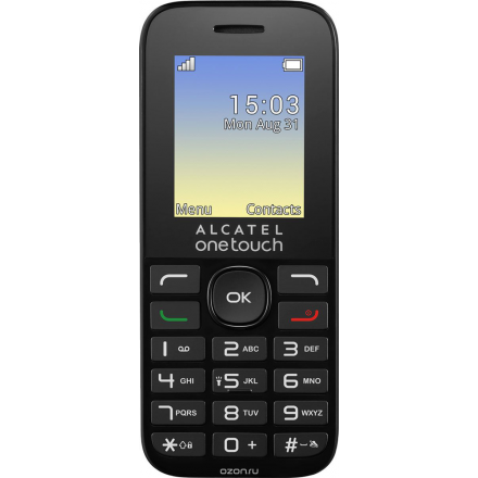 Alcatel OT1020D, Pure White 4894461399010