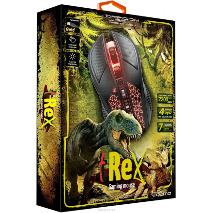 Qumo tRex, Black мышь игровая 22039