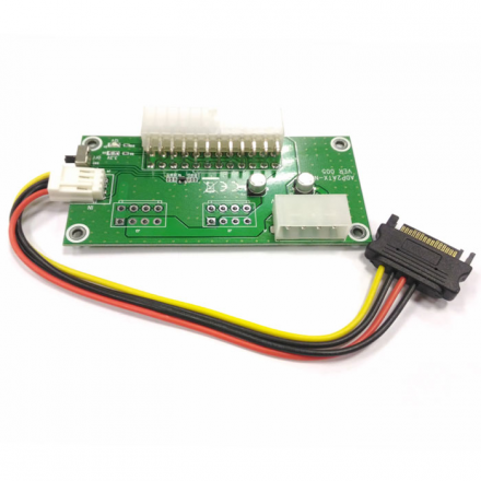 Адаптер Синхронизатор запуска двух блоков питания ESPADA ESP-DPSS ATX24pin / FDD / MOLEX OEM