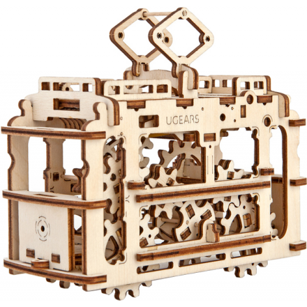 Ugears 3D-пазл Трамвай с рельсами