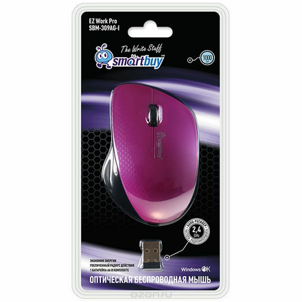 Smartbuy SBM-309AG-I, Pink беспроводная мышь