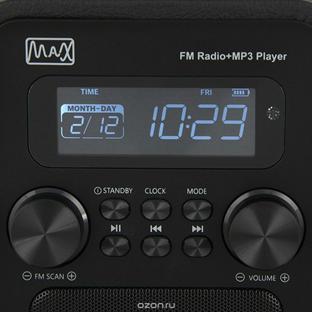 MAX MR-340, Black портативный радиоприемник 30059