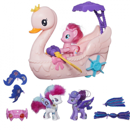 Игровые наборы и фигурки для детей Hasbro My Little Pony Hasbro My Little Pony B3600N Май Литл Пони Игровой набор &quot;Пинки Пай на лодке&quot;