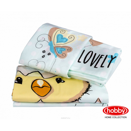 Комплект детского постельного белья Hobby Home Collection "Lovely", наволочки 40x60, цвет: минт 1501001714