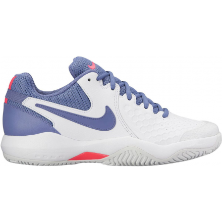 Кроссовки для тенниса женские Nike Air Zoom Resistance, цвет: белый, фиолетовый. 918201-157. Размер 6 (35,5)