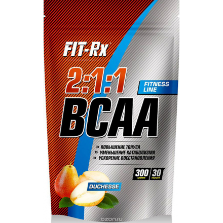 Концентрат напитка сухой FIT-Rx "BCAA 2:1:1", со вкусом дюшес, 300 г FR BCAA 2:1:1 - ВСАА 2:1:1 дюшес (300г)