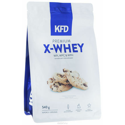 Протеин KFD "Premium X-Whey", печенье, 540 г 5901947663448