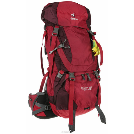 Рюкзак туристический Deuter "Aircontact", цвет: бордовый, 40 л 3320016_5005