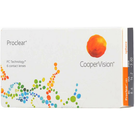 CooperVision Контактные линзы Proclear (6 pk)/Радиус кривизны 8,6/Оптическая сила -03,75 00-00001805