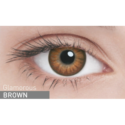 Adria Контактные линзы Glamorous color / 2 шт / -10.00 / 8.6 / 14.5 / Brown ФМ000002067