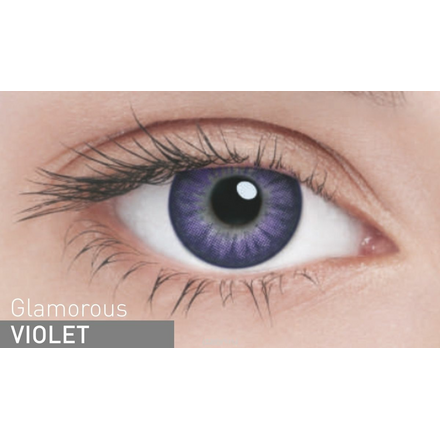 Adria Контактные линзы Glamorous color / 2 шт / -7.50 / 8.6 / 14.5 / Violet ФМ000002067