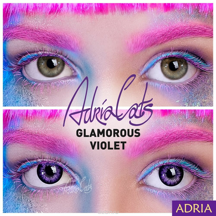 Adria Контактные линзы Glamorous color / 2 шт / -5.50 / 8.6 / 14.5 / Violet ФМ000002067