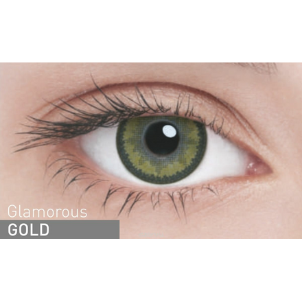 Adria Контактные линзы Glamorous color / 2 шт / 0.00 / 8.6 / 14.5 / Gold ФМ000002067