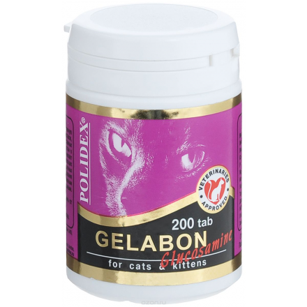 Витамины для кошек Polidex "Gelabon Glucosamine", 200 шт 17531