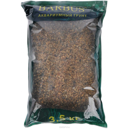 Грунт для аквариума Barbus "Горный", натуральный, кварц, 2-7 мм, 3,5 кг GRAVEL 001/3,5