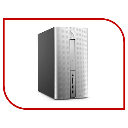 Настольный компьютер HP Pavilion 570-p004ur MT Silver/Black 1ZP78EA (Intel Core i5-7400 3.0 GHz/4096Mb/256Gb SSD/DVD-RW/Intel HD Graphics/Wi-Fi/Bluetooth/Windows 10 Home 64-bit)